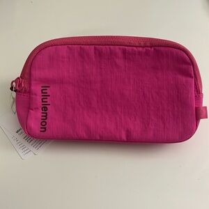 sonic pink lululemon mini belt bag - new with tags